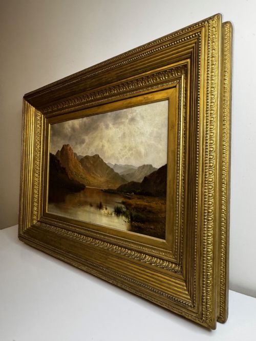 OIL PAINTING LAKE WINDERMERE VIEW FROM BOWNESS BY ALFRED DE BREANSKI - ADDITIONAL PHOTO 10