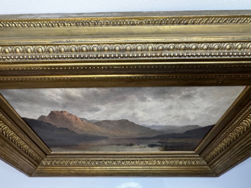 OIL PAINTING LAKE WINDERMERE VIEW FROM BOWNESS BY ALFRED DE BREANSKI - ADDITIONAL PHOTO 12