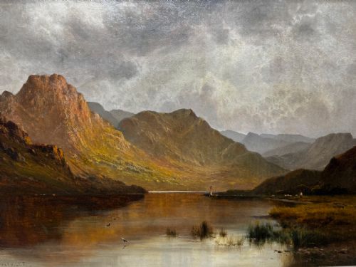 OIL PAINTING LAKE WINDERMERE VIEW FROM BOWNESS BY ALFRED DE BREANSKI - ADDITIONAL PHOTO 13