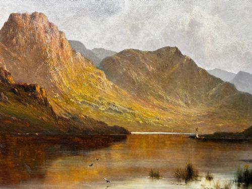 OIL PAINTING LAKE WINDERMERE VIEW FROM BOWNESS BY ALFRED DE BREANSKI - ADDITIONAL PHOTO 15