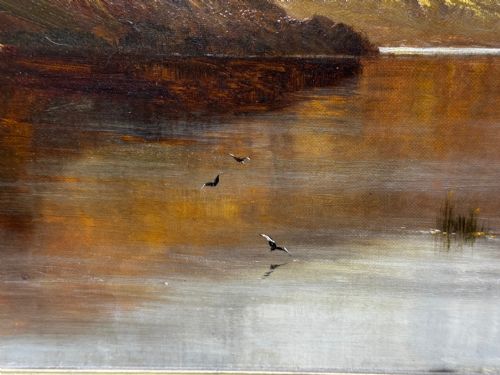 OIL PAINTING LAKE WINDERMERE VIEW FROM BOWNESS BY ALFRED DE BREANSKI - ADDITIONAL PHOTO 16