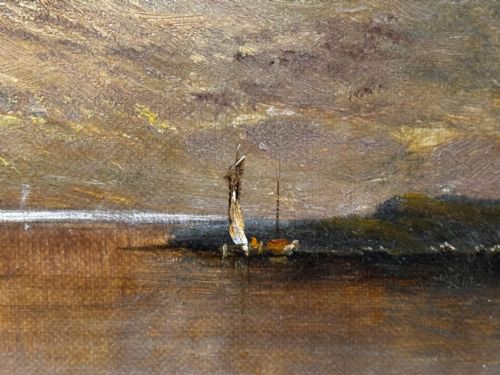 OIL PAINTING LAKE WINDERMERE VIEW FROM BOWNESS BY ALFRED DE BREANSKI - ADDITIONAL PHOTO 19