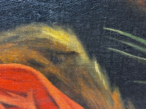 LARGE OIL PAINTING SIR THOMAS MORE AFTER HANS HOLBEIN - ADDITIONAL PHOTO 17