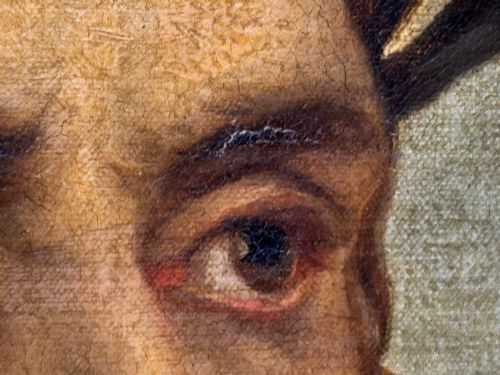 LARGE OIL PAINTING SIR THOMAS MORE AFTER HANS HOLBEIN - ADDITIONAL PHOTO 26