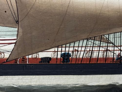 OIL PAINTING WISCOMBE PARK SHIP ENROUTE TO AUSTRALIA JOHN BLUMER CO - ADDITIONAL PHOTO 9