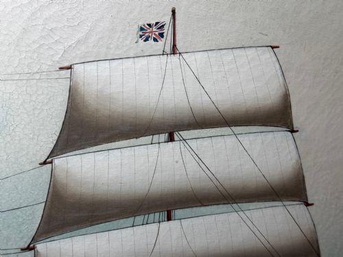 OIL PAINTING WISCOMBE PARK SHIP ENROUTE TO AUSTRALIA JOHN BLUMER CO - ADDITIONAL PHOTO 29