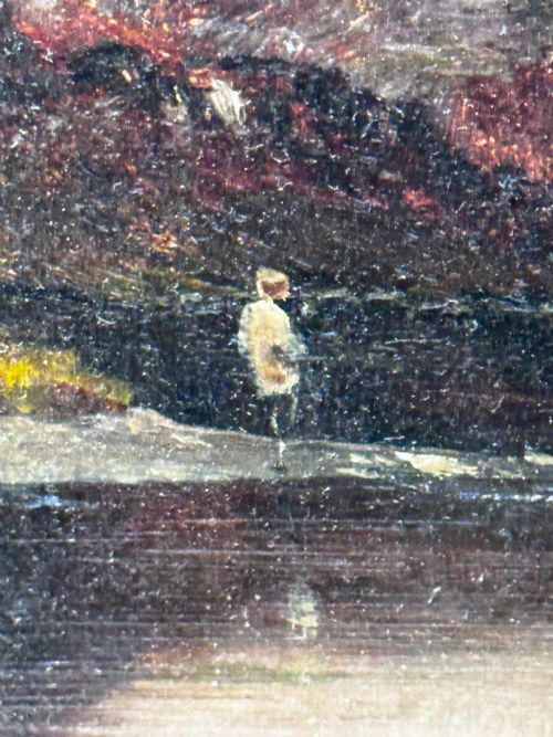 PAINTING LANDSCAPE LAKE WINDERMERE SUNSET BY ALFRED DE BREANSKI - ADDITIONAL PHOTO 22