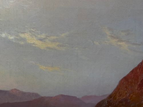 PAINTING LANDSCAPE LAKE WINDERMERE SUNSET BY ALFRED DE BREANSKI - ADDITIONAL PHOTO 29