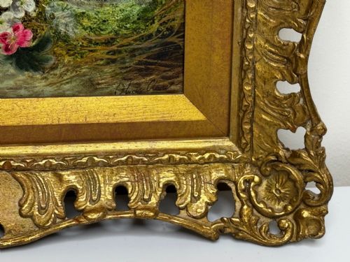 PAINTING BLOSSOM FLOWERS BIRD EGGS NEST MOSSY BANK OLIVER CLARE - ADDITIONAL PHOTO 9