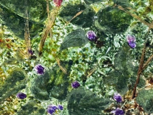 PAINTING BLOSSOM FLOWERS BIRD EGGS NEST MOSSY BANK OLIVER CLARE - ADDITIONAL PHOTO 14