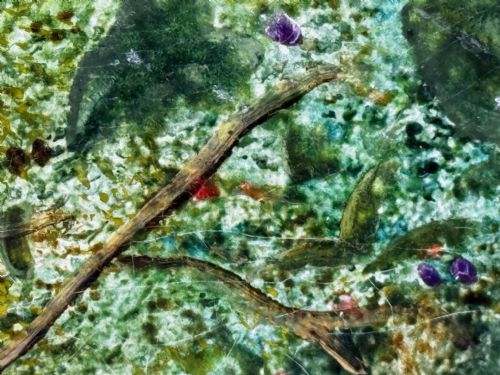 PAINTING BLOSSOM FLOWERS BIRD EGGS NEST MOSSY BANK OLIVER CLARE - ADDITIONAL PHOTO 26