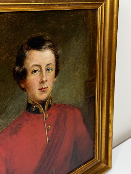 OIL PAINTING SECOND LIEUTENANT BEST LOOKING MAN BRITISH ARMY - ADDITIONAL PHOTO 29