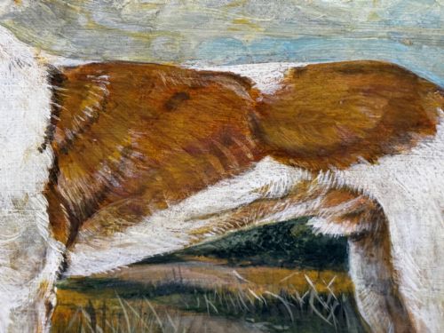 OIL PAINTING PRIZED LURCHER GREYHOUND AFTER SAMUEL JOHN CARTER - ADDITIONAL PHOTO 15