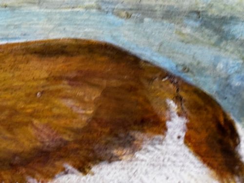 OIL PAINTING PRIZED LURCHER GREYHOUND AFTER SAMUEL JOHN CARTER - ADDITIONAL PHOTO 29