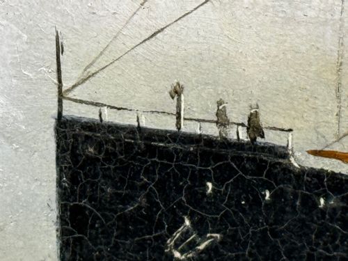 PAINTING RMS LUSITANIA CUNARD LINE SHORTLY BEFORE BEING TORPEDOED - ADDITIONAL PHOTO 16