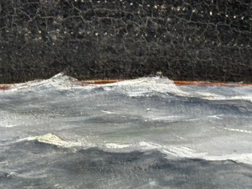 PAINTING RMS LUSITANIA CUNARD LINE SHORTLY BEFORE BEING TORPEDOED - ADDITIONAL PHOTO 22