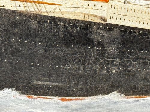 PAINTING RMS LUSITANIA CUNARD LINE SHORTLY BEFORE BEING TORPEDOED - ADDITIONAL PHOTO 28