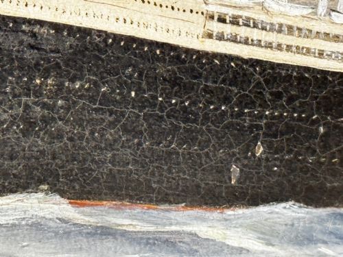 PAINTING RMS LUSITANIA CUNARD LINE SHORTLY BEFORE BEING TORPEDOED - ADDITIONAL PHOTO 29