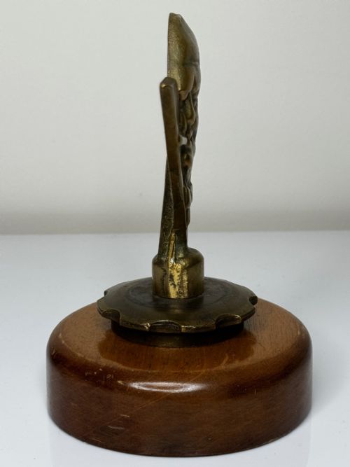 WINSTON CHURCHILL V FOR VICTORY GILT BRONZE CAR MASCOT SCULPTURE - ADDITIONAL PHOTO 14
