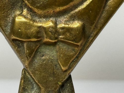 WINSTON CHURCHILL V FOR VICTORY GILT BRONZE CAR MASCOT SCULPTURE - ADDITIONAL PHOTO 19