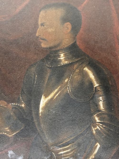 PAINTING GIOVANNI DELLE BANDE NERE IN ARMOUR - ADDITIONAL PHOTO 15
