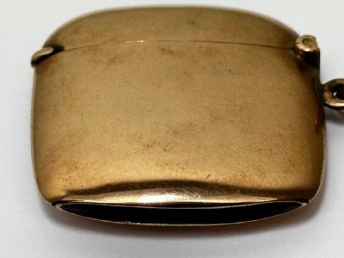 ASPREY LONDON EDWARDIAN 9CT GOLD VESTA CASE - ADDITIONAL PHOTO 3