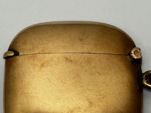 ASPREY LONDON EDWARDIAN 9CT GOLD VESTA CASE - ADDITIONAL PHOTO 5