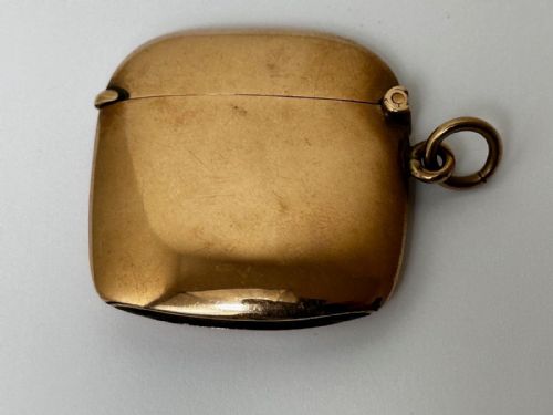 ASPREY LONDON EDWARDIAN 9CT GOLD VESTA CASE - ADDITIONAL PHOTO 6
