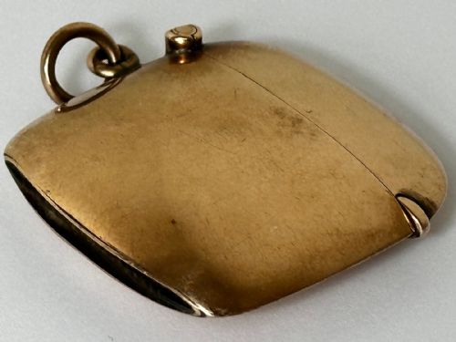 ASPREY LONDON EDWARDIAN 9CT GOLD VESTA CASE - ADDITIONAL PHOTO 7