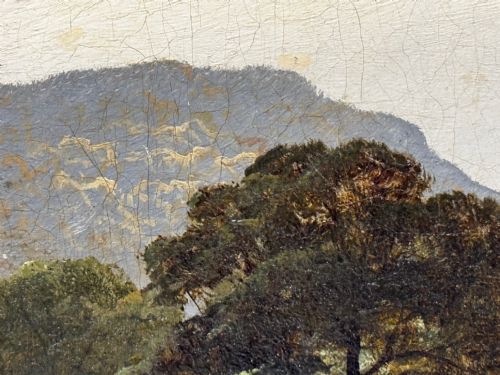 C1870 OIL PAINTING NR CAPEL CURIG NORTH WALES BY JOHN CUTHBERT SALMON - ADDITIONAL PHOTO 14