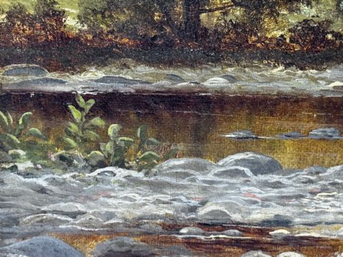 C1870 OIL PAINTING NR CAPEL CURIG NORTH WALES BY JOHN CUTHBERT SALMON - ADDITIONAL PHOTO 16