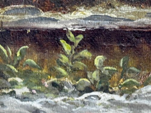 C1870 OIL PAINTING NR CAPEL CURIG NORTH WALES BY JOHN CUTHBERT SALMON - ADDITIONAL PHOTO 17