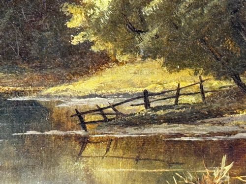 C1870 OIL PAINTING NR CAPEL CURIG NORTH WALES BY JOHN CUTHBERT SALMON - ADDITIONAL PHOTO 20