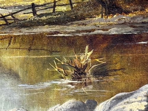 C1870 OIL PAINTING NR CAPEL CURIG NORTH WALES BY JOHN CUTHBERT SALMON - ADDITIONAL PHOTO 21