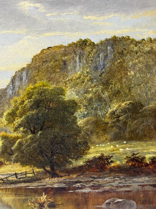 C1870 OIL PAINTING NR CAPEL CURIG NORTH WALES BY JOHN CUTHBERT SALMON - ADDITIONAL PHOTO 23