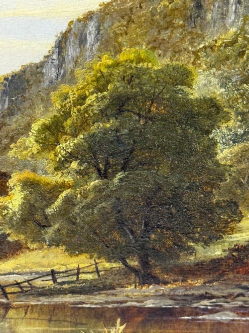 C1870 OIL PAINTING NR CAPEL CURIG NORTH WALES BY JOHN CUTHBERT SALMON - ADDITIONAL PHOTO 24