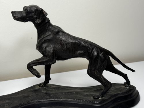 C1860 GROUP BRONZE HUNTING HOUND DOGS FOLLOWER AUGUSTE NICHOLAS CAIN - ADDITIONAL PHOTO 2