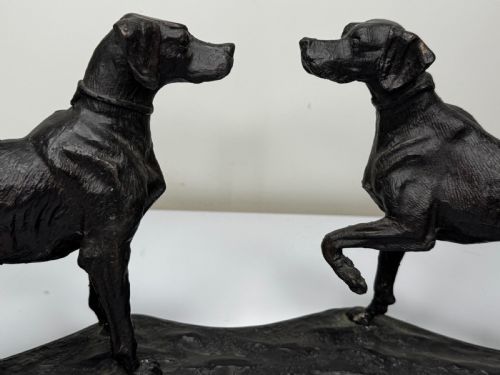 C1860 GROUP BRONZE HUNTING HOUND DOGS FOLLOWER AUGUSTE NICHOLAS CAIN - ADDITIONAL PHOTO 8