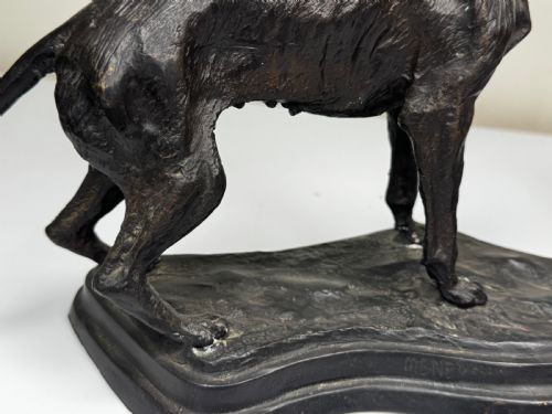 C1860 GROUP BRONZE HUNTING HOUND DOGS FOLLOWER AUGUSTE NICHOLAS CAIN - ADDITIONAL PHOTO 10