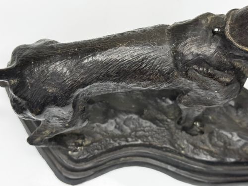 C1860 GROUP BRONZE HUNTING HOUND DOGS FOLLOWER AUGUSTE NICHOLAS CAIN - ADDITIONAL PHOTO 11