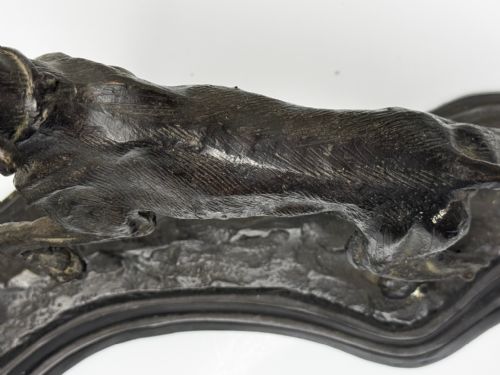 C1860 GROUP BRONZE HUNTING HOUND DOGS FOLLOWER AUGUSTE NICHOLAS CAIN - ADDITIONAL PHOTO 12