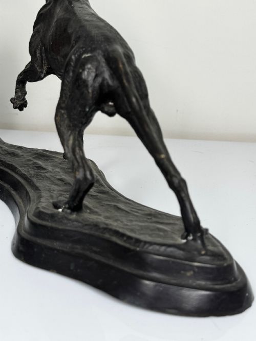 C1860 GROUP BRONZE HUNTING HOUND DOGS FOLLOWER AUGUSTE NICHOLAS CAIN - ADDITIONAL PHOTO 26