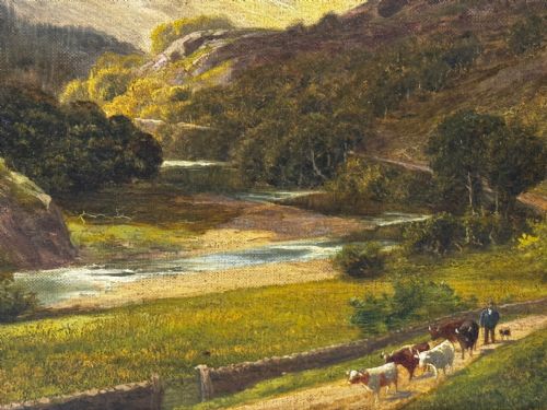 PAINTING BORROWDALE LANDSCAPE LAKE DISTRICT BY STEPHEN ENOCH HOGLEY - ADDITIONAL PHOTO 15