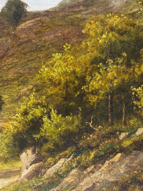 PAINTING BORROWDALE LANDSCAPE LAKE DISTRICT BY STEPHEN ENOCH HOGLEY - ADDITIONAL PHOTO 26