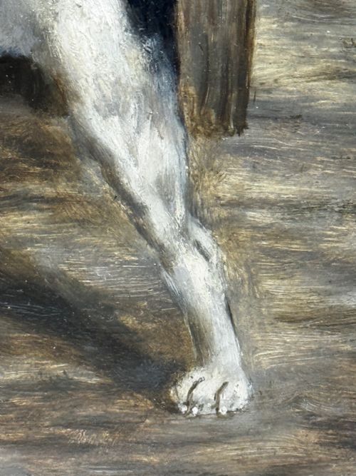 VICTORIAN PAINTING CAGED RAT TRAPPED JACK RUSSELL TERRIERS GUARDING - ADDITIONAL PHOTO 20