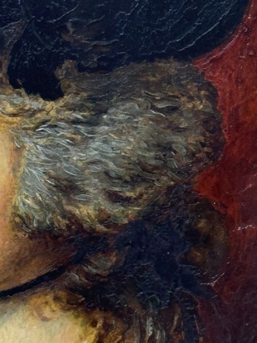 FINE 19TH CENTURY OIL PORTRAIT OF SARAH SIDDONS AFTER GAINSBOROUGH - ADDITIONAL PHOTO 15