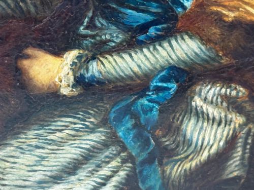 FINE 19TH CENTURY OIL PORTRAIT OF SARAH SIDDONS AFTER GAINSBOROUGH - ADDITIONAL PHOTO 28