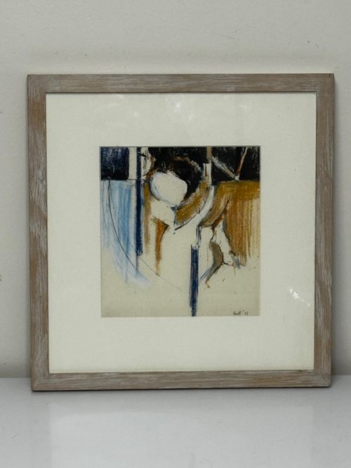 ADRIAN HEATH SIGNED ABSTRACT WATERCOLOUR FORM IN MOTION - ADDITIONAL PHOTO 1