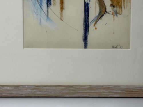 ADRIAN HEATH SIGNED ABSTRACT WATERCOLOUR FORM IN MOTION - ADDITIONAL PHOTO 2