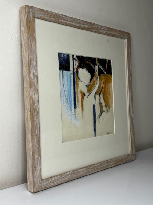 ADRIAN HEATH SIGNED ABSTRACT WATERCOLOUR FORM IN MOTION - ADDITIONAL PHOTO 4